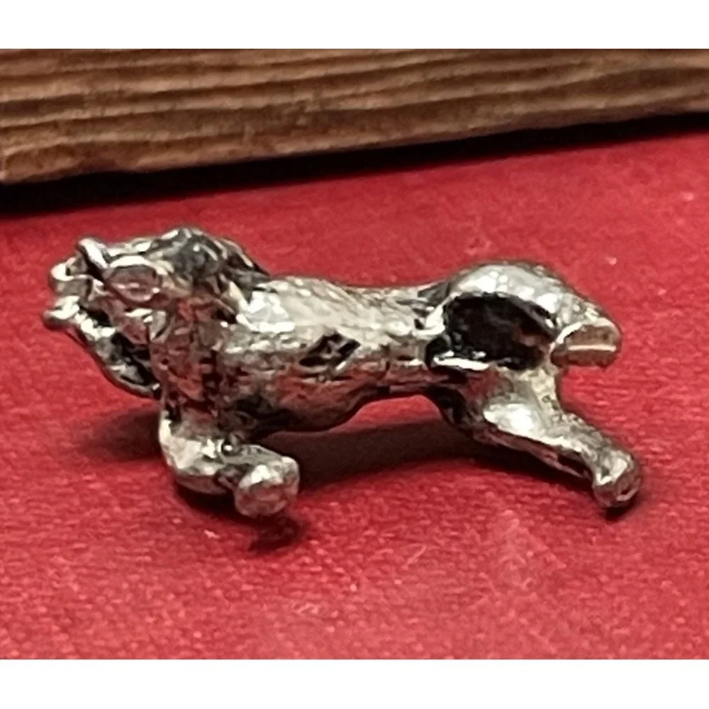 Set of 10 Mini Bulldog Cast Metal Figurine Decor Dog Figure